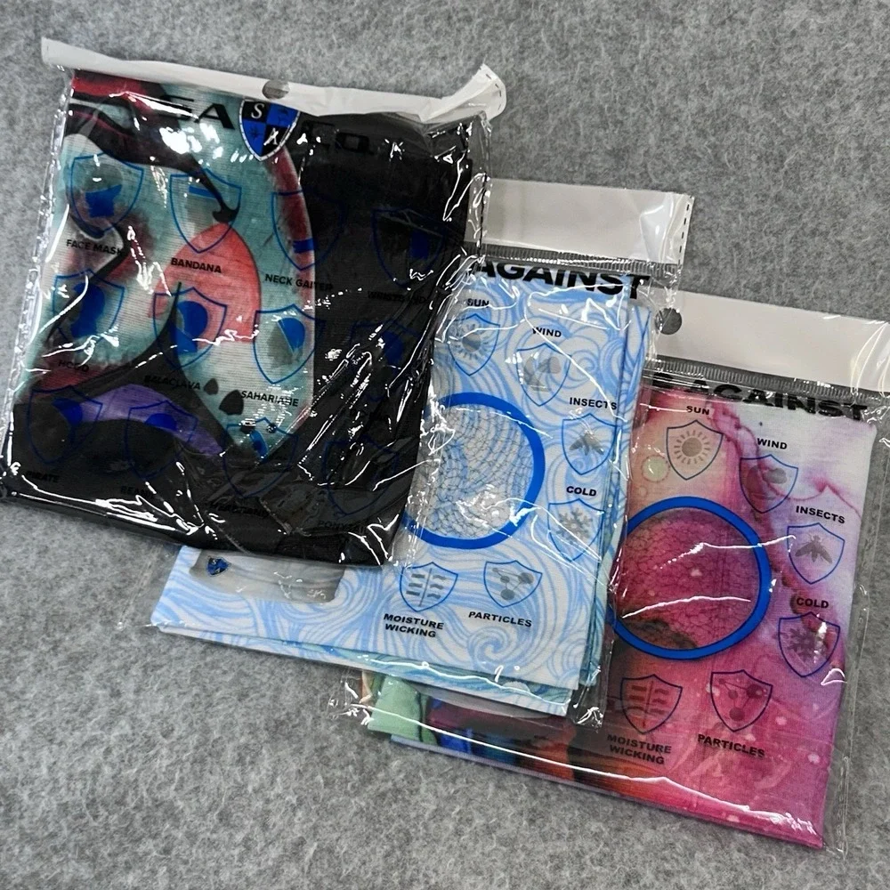 SA Fishing Face Shield 3 Pack Neck Gaiter Bandana Balaclava Masks Unisex